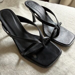 Black Bellami Strappy Heeled Sandals
